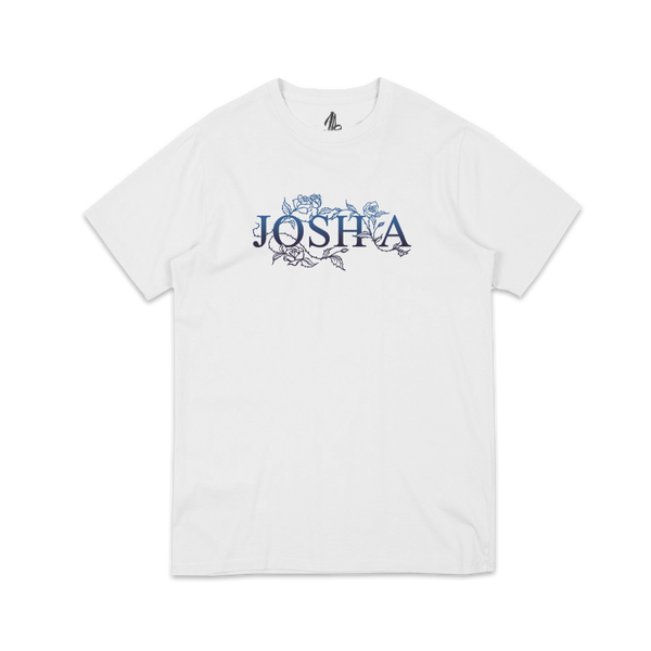 Floral White Tee
